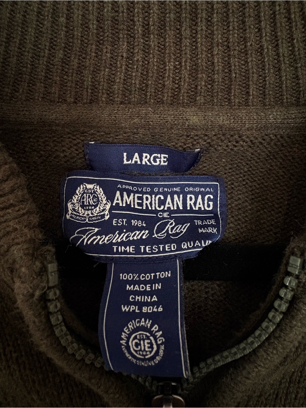 American Rag Zip Sweater - Picture 3 of 3